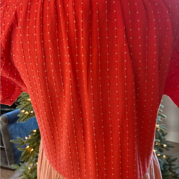 Ace & Jig orange and Peach Tiered Maxi Dress - Picture 4 of 5